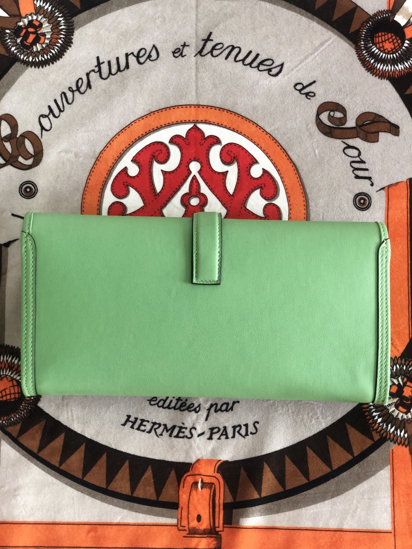 에르메스 지제 엘란29 아보카도그린 스위프트 송아지가죽 내부 양가죽